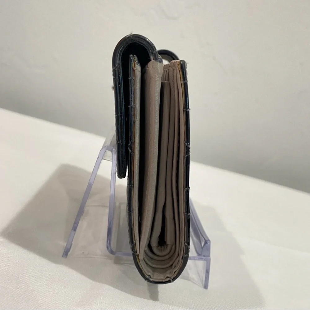 Christian Dior Patent Leather French Wallet